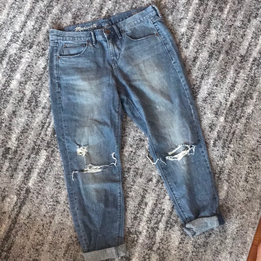 Madewell Distressed Boyjean